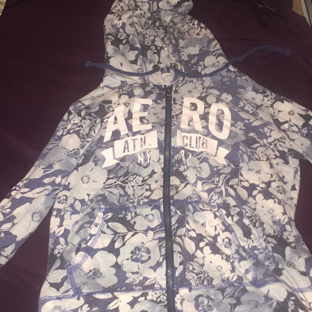 An Aeropostale hoodie